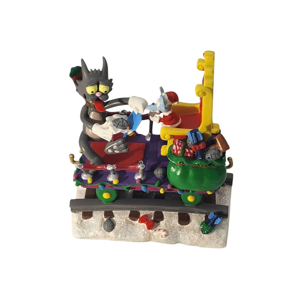2005 Hamilton Collection - The Simpsons "The Gift of Christmas" Itchy & Scratchy